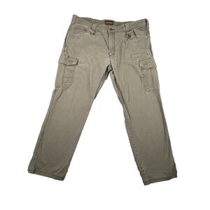 Lincoln Outfitters Men's 42x32 Olive Cargo/Utility Stretch Work Pants SEE DESCRI